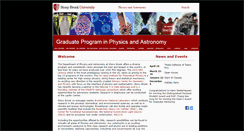 Desktop Screenshot of graduate.physics.sunysb.edu