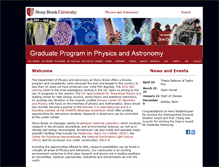 Tablet Screenshot of graduate.physics.sunysb.edu